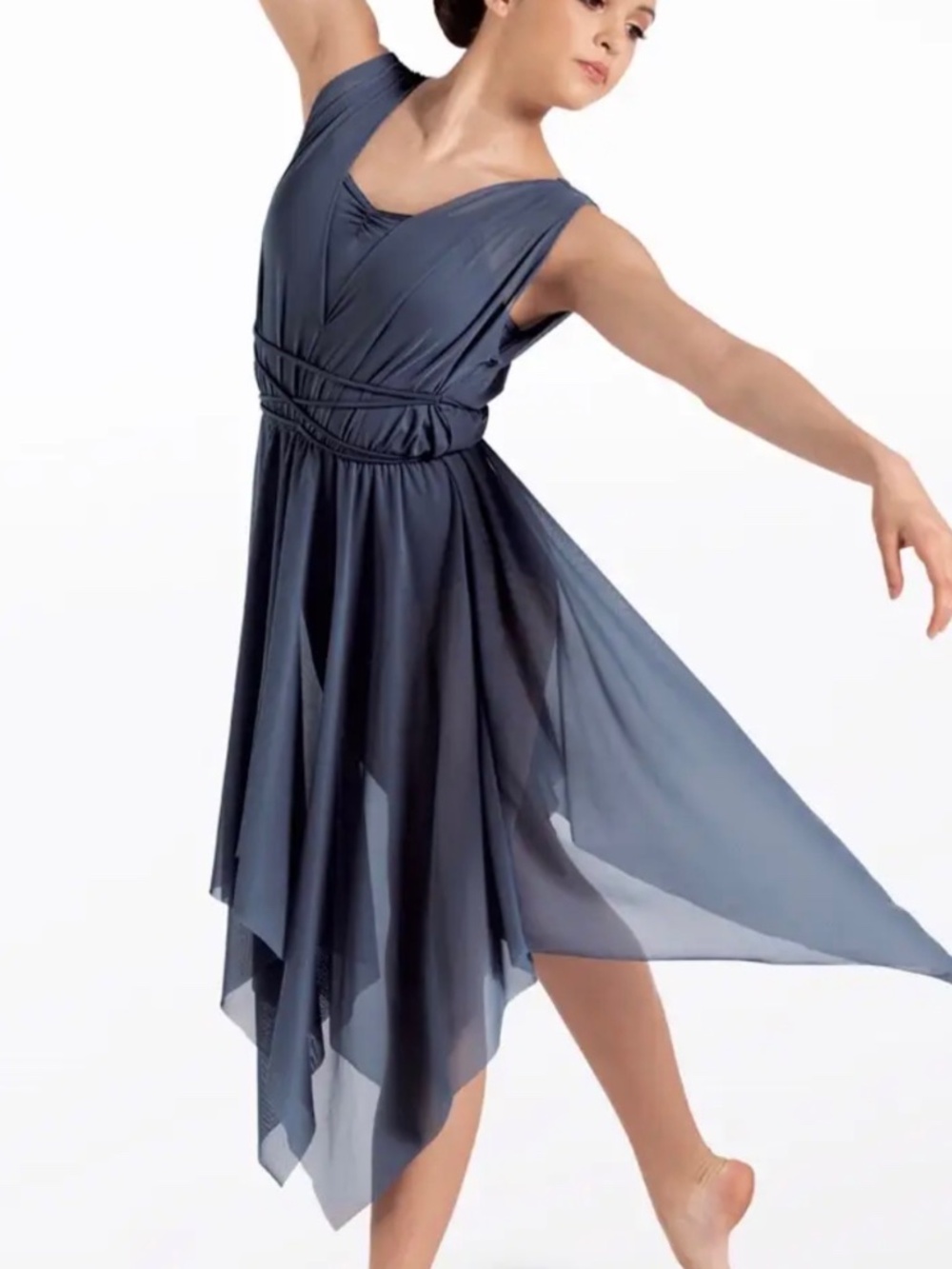 Bolera L Grecian ballet slate blue costume
